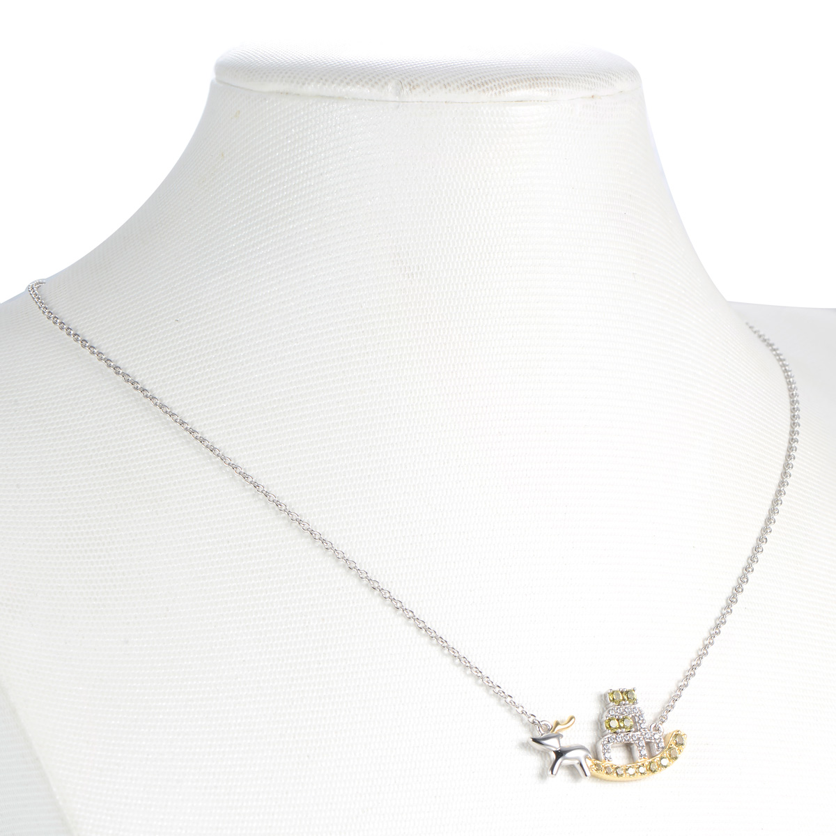 Lovely reindeer sleigh necklace for Christmas