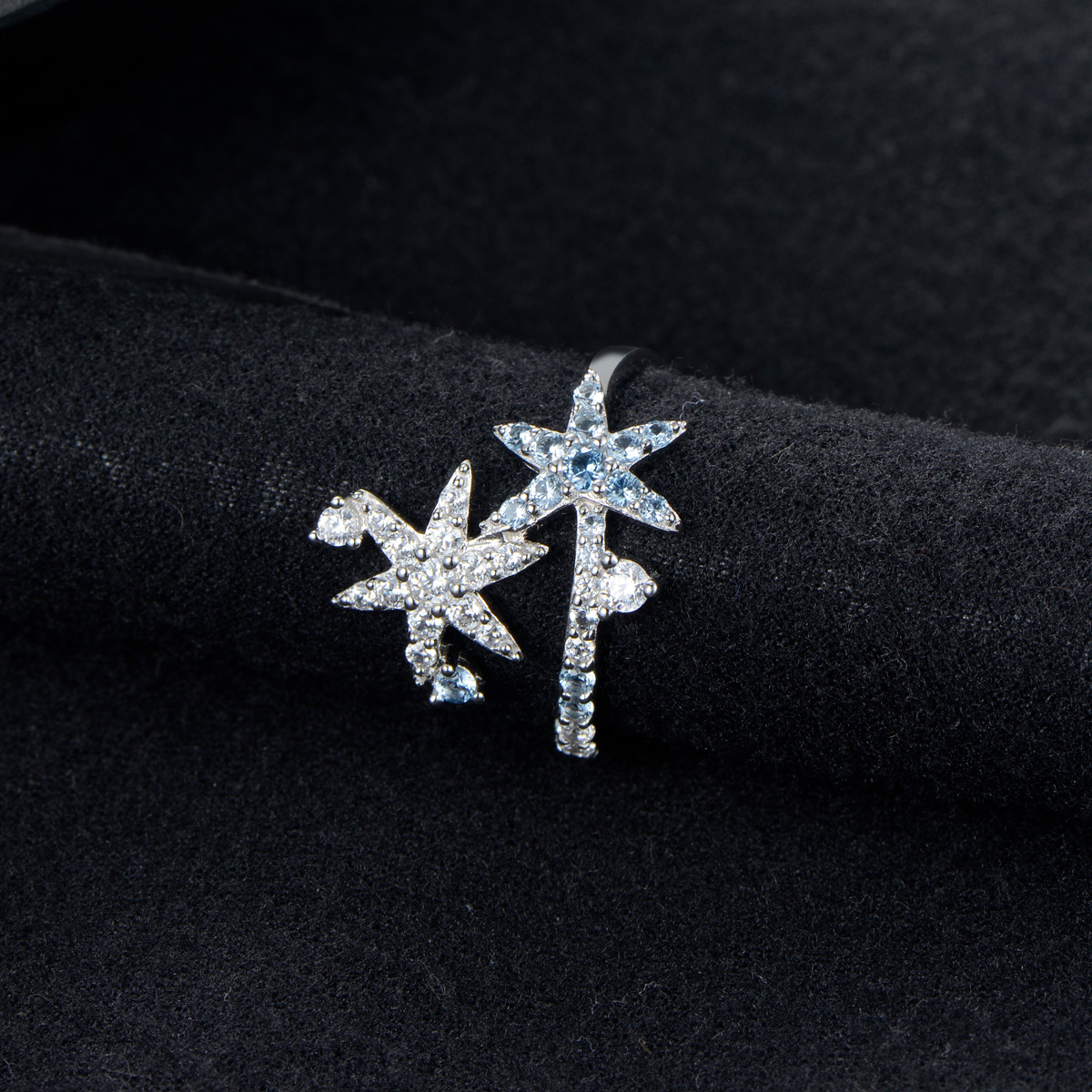 Christmas ice crystal ring