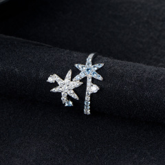 Christmas ice crystal ring