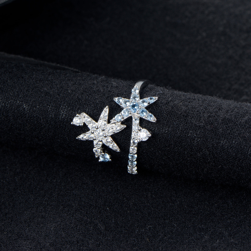 Christmas ice crystal ring