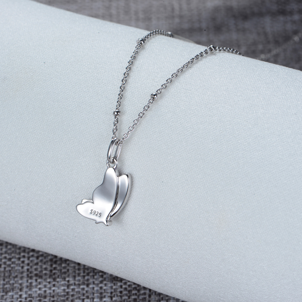 gradual enamel butterfly necklace