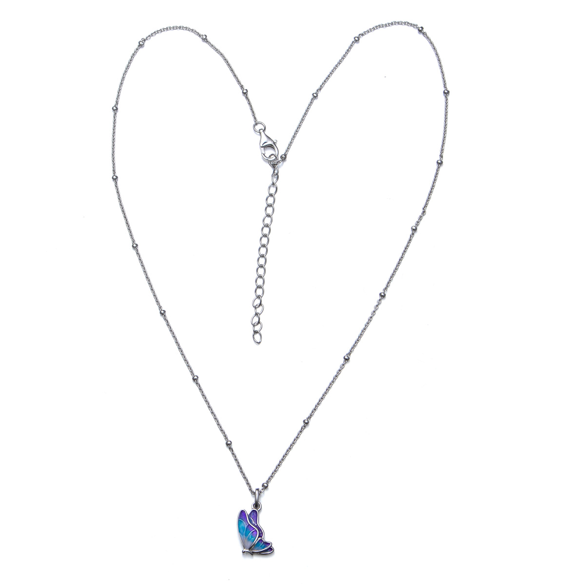 gradual enamel butterfly necklace