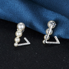 pearl studs earrings