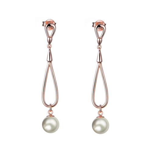 Pearl long studs earrings