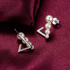 pearl studs earrings