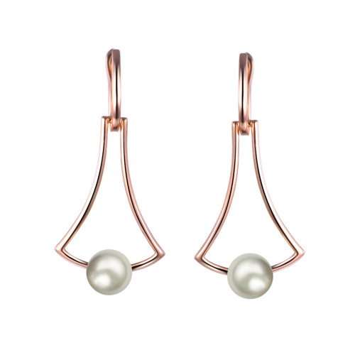 Pearl hoop earrings