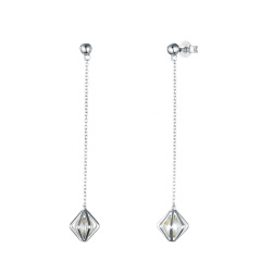 Pearl long studs earrings