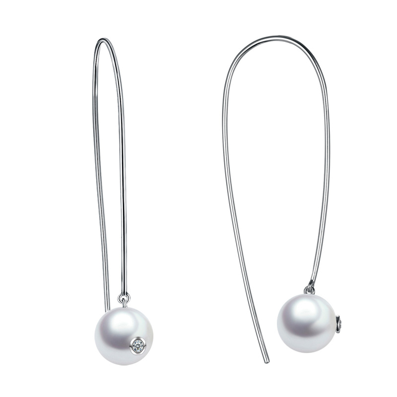 Pearl hook earrings