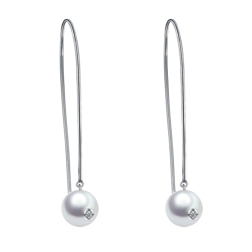 Pearl hook earrings