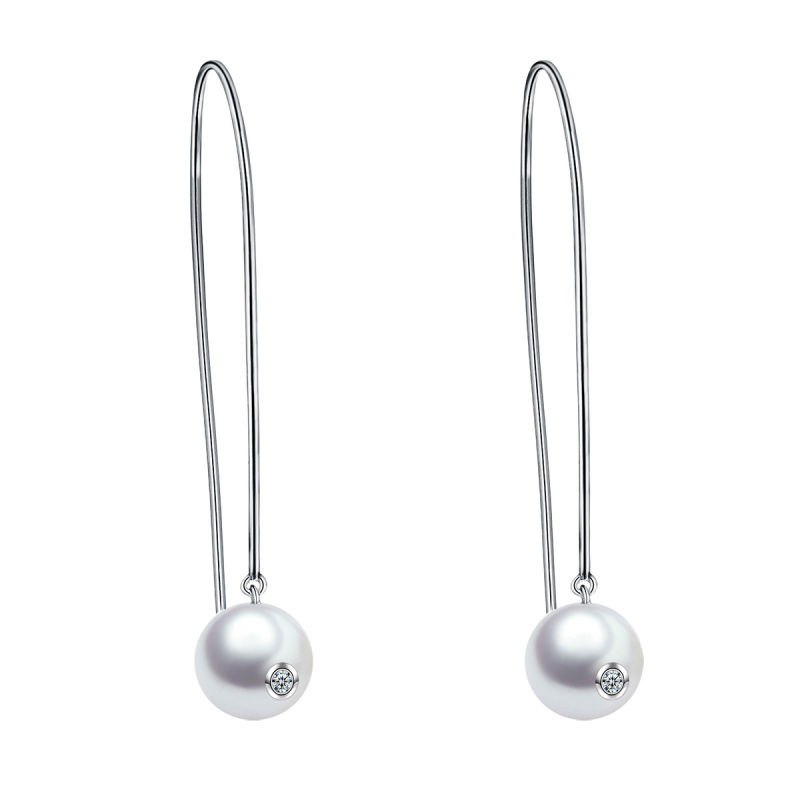 Pearl hook earrings