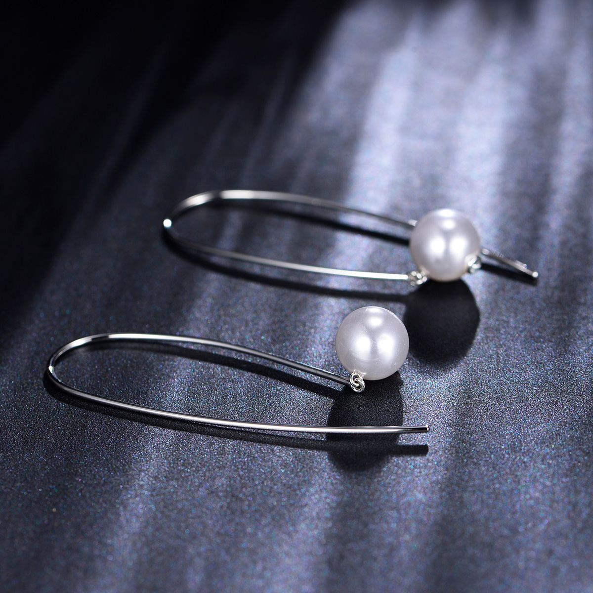 Pearl hook earrings