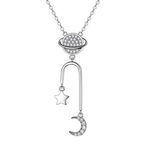 moon and star pendant necklace
