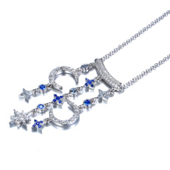 star and moon necklace