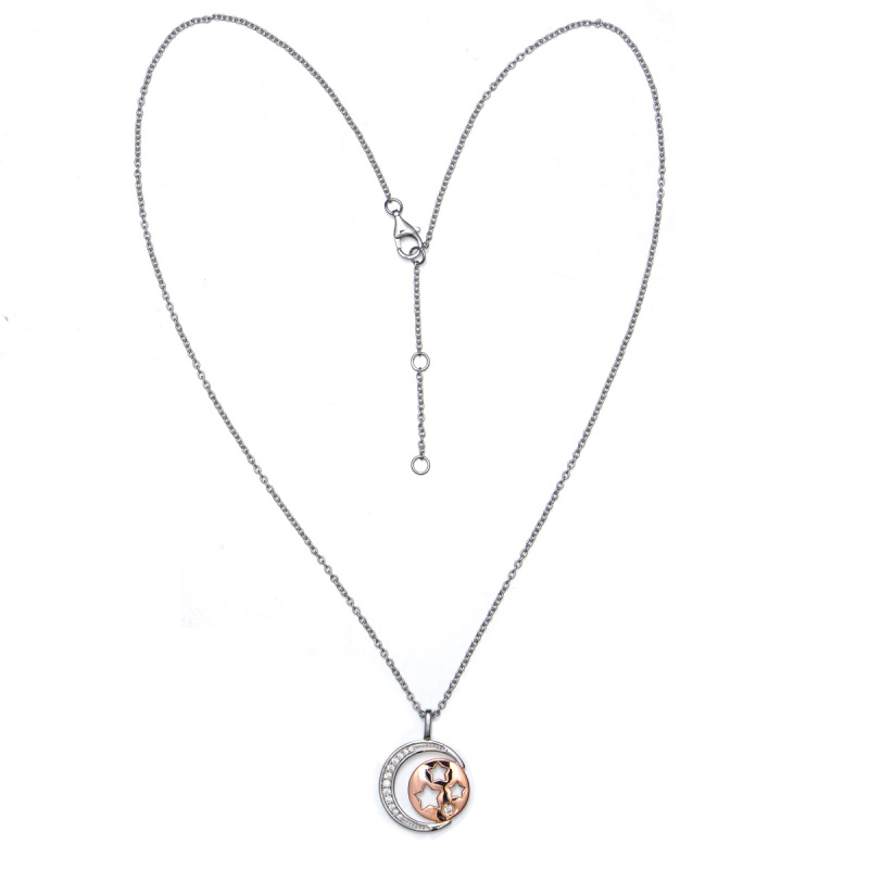 moon and star pendant necklace
