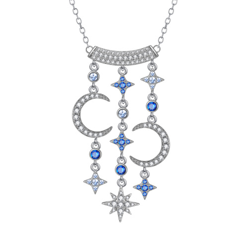 star and moon necklace