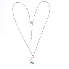 star and moon pendant necklace