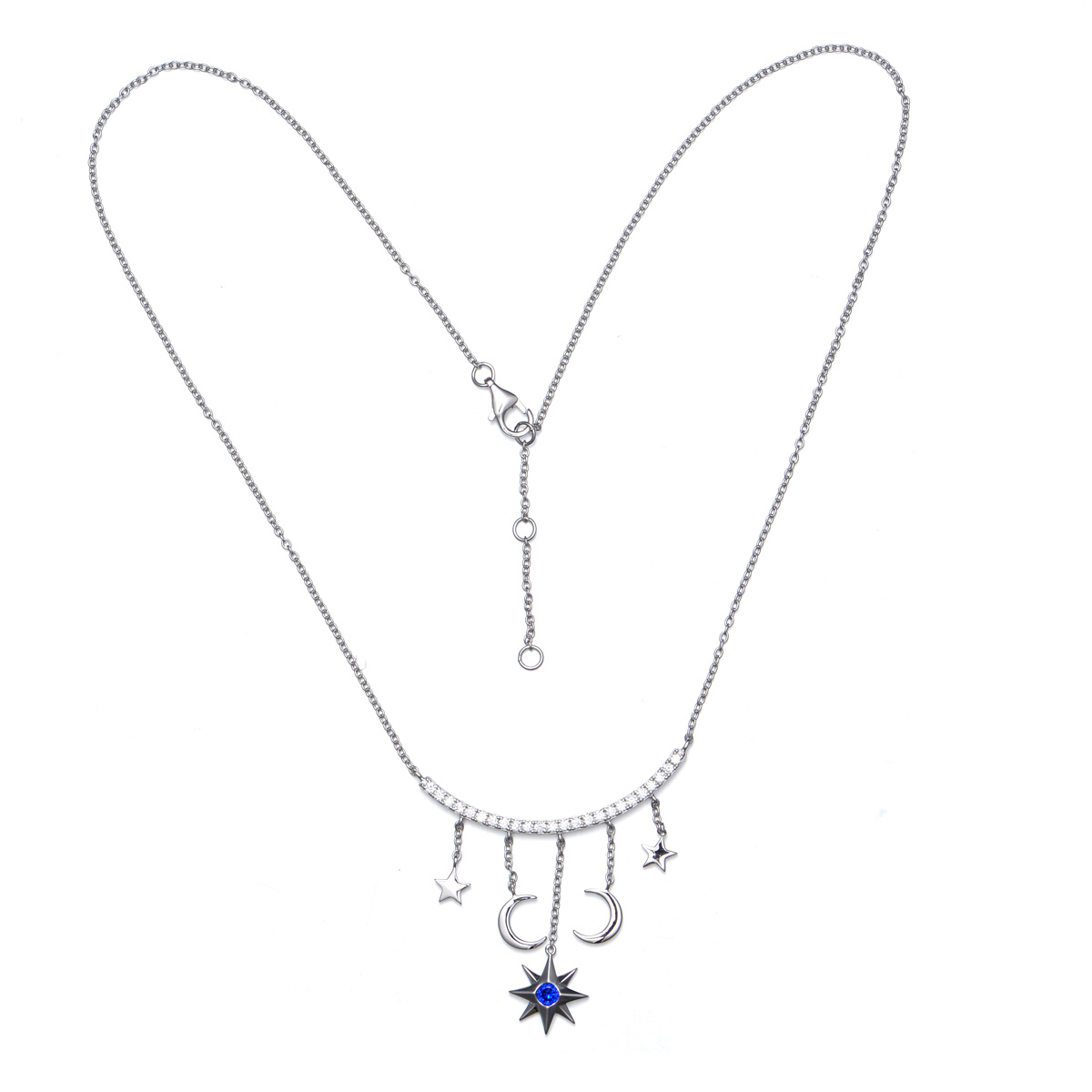 moon and star pendant necklace