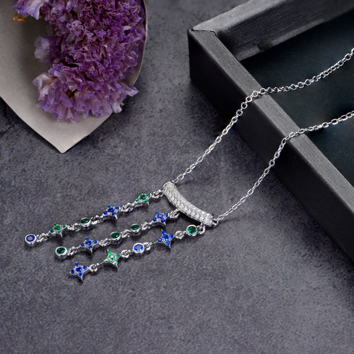 Star and Moon Necklace