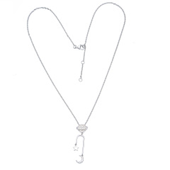 moon and star pendant necklace