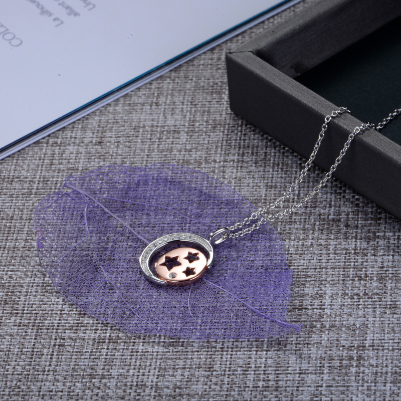 moon and star pendant necklace