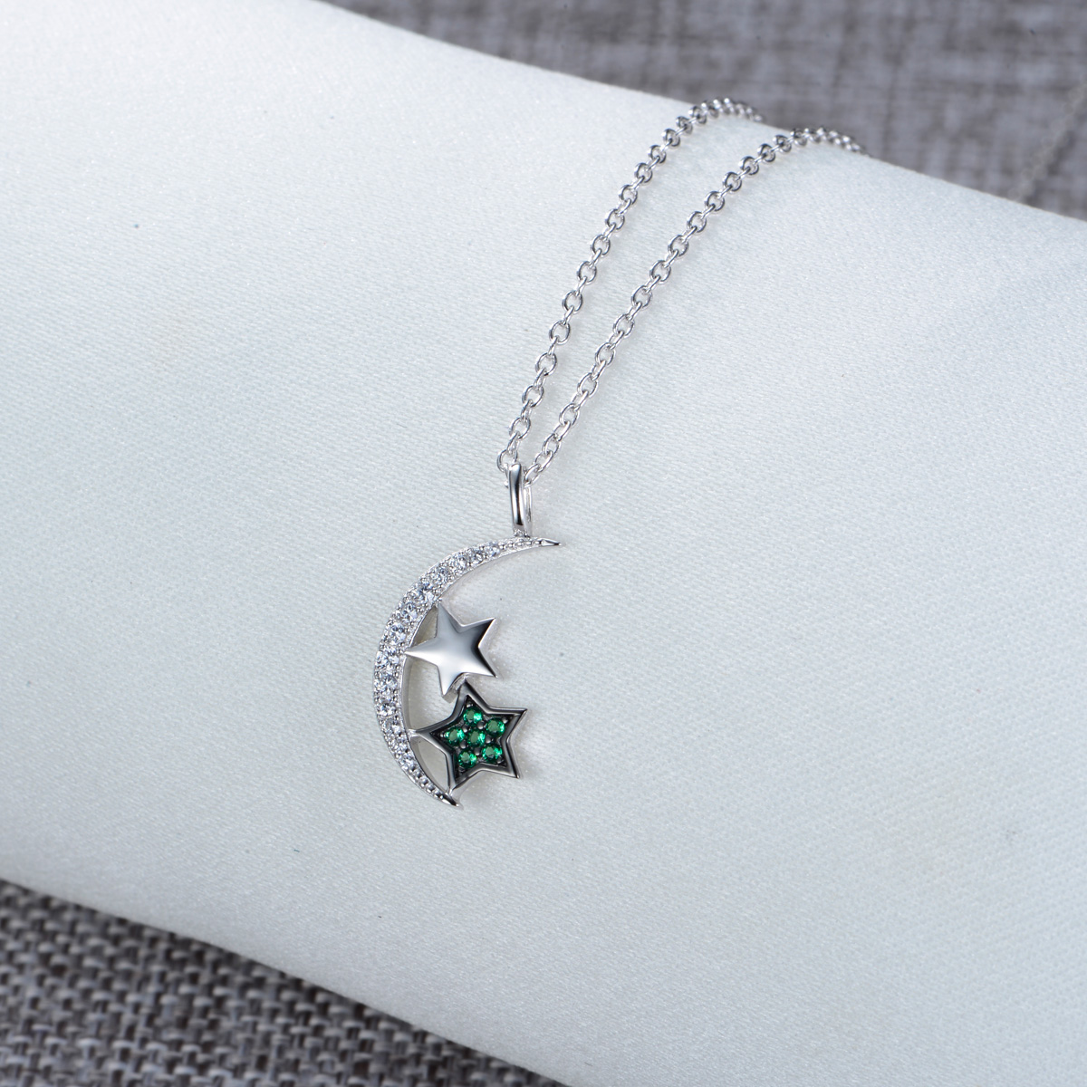 star and moon pendant necklace