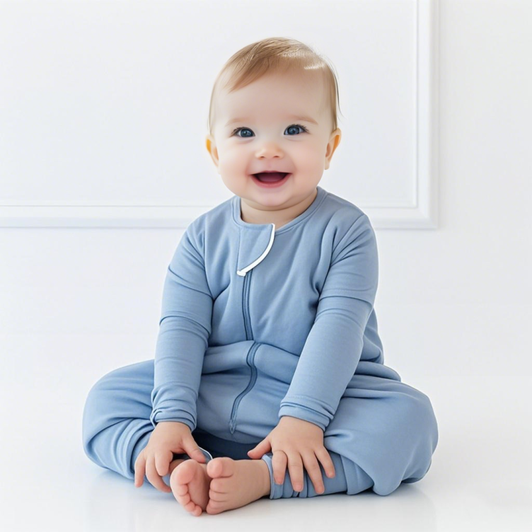 Soft baby sleeping bags zipper bamboo sleep sack