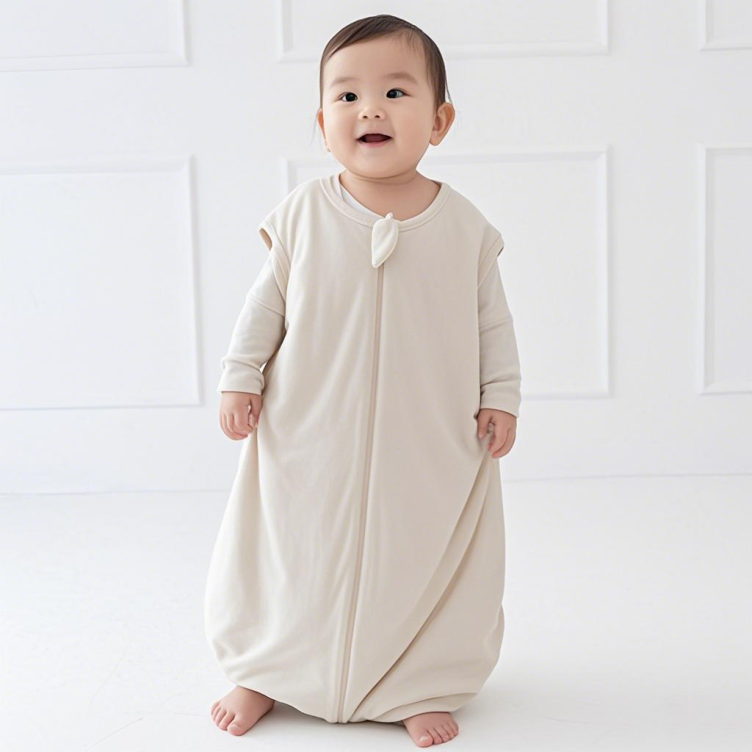 Soft baby sleeping bags zipper bamboo sleep sack