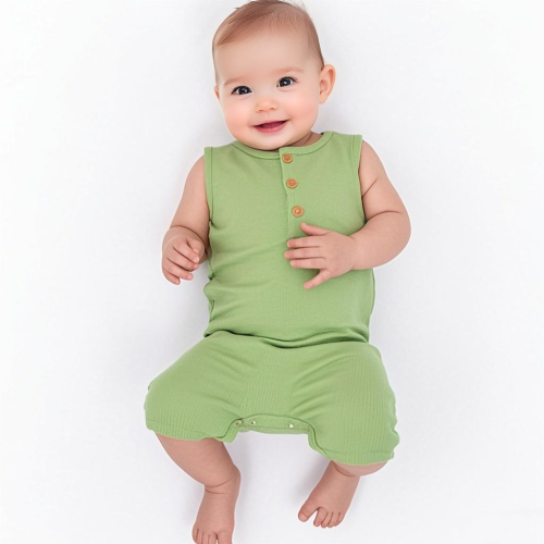New born short bamboo baby romper