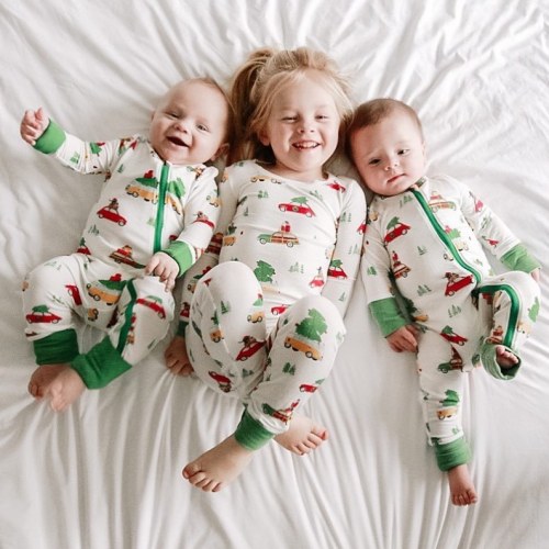 Custom Bamboo Bay Romper Christmas Family Matching Pajamas Sets