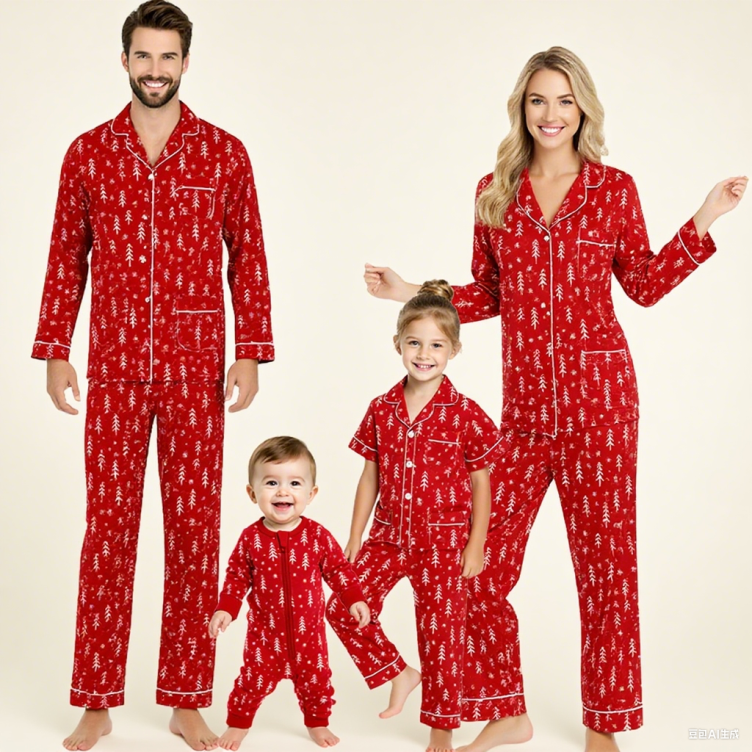 Custom Pajamas Christmas Matching Bamboo Pajamas