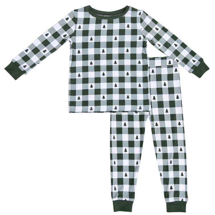 Custom Causal Long Sleeves Bamboo Pajamas