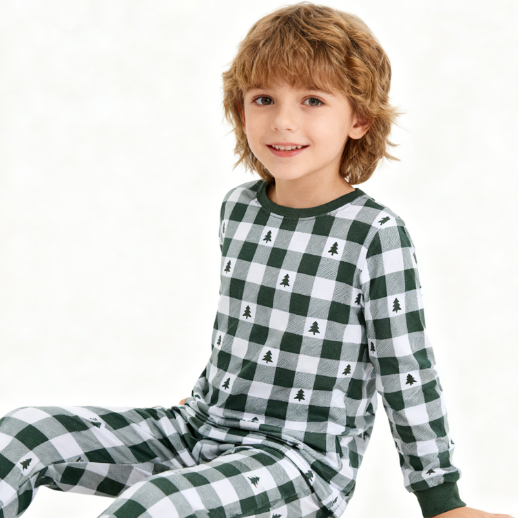 Custom Causal Long Sleeves Bamboo Pajamas