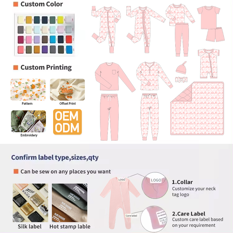 Custom baby girl clothes bamboo baby romper