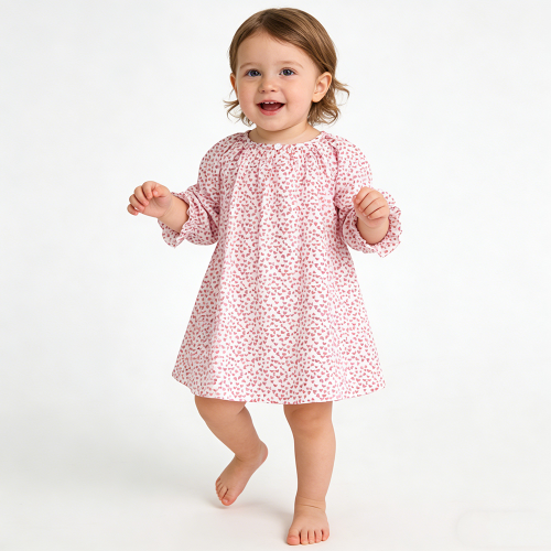 Wholesale Custom Bamboo Baby Girl Dress New Born Baby Clothes