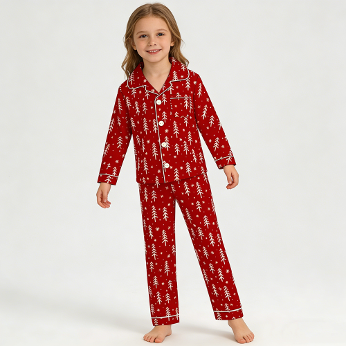 OEM Bamboo Pajamas Kids Girl Pajamas Set