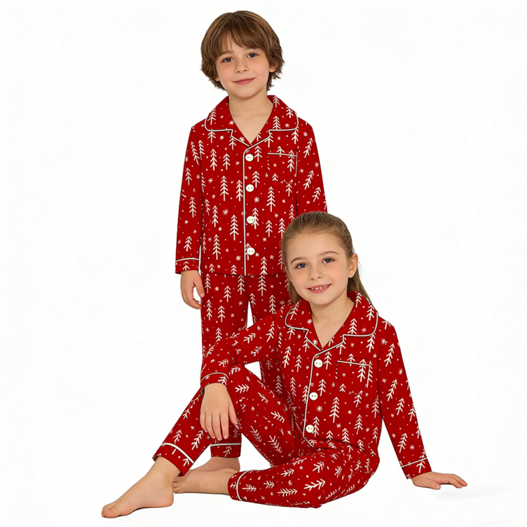 OEM Bamboo Pajamas Kids Girl Pajamas Set