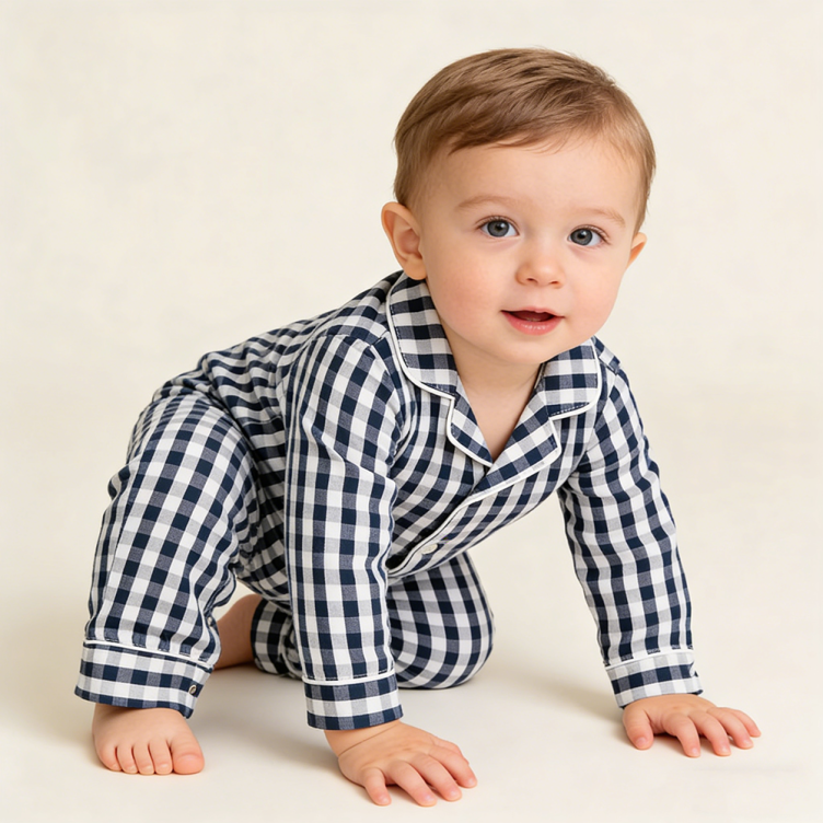 Custom Button Bamboo Newborn Baby Romper