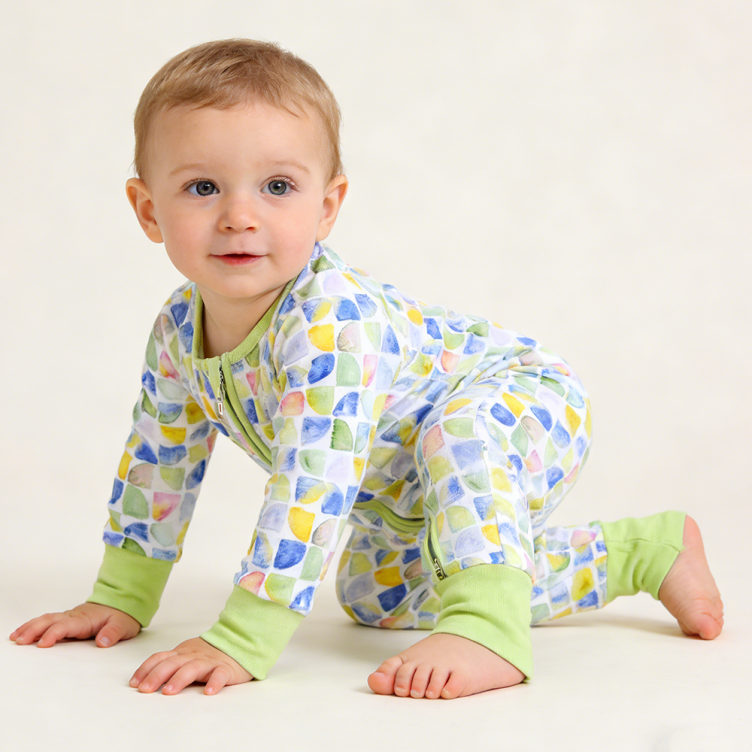 OEM Two Ways Zipper Bamboo Baby Romper