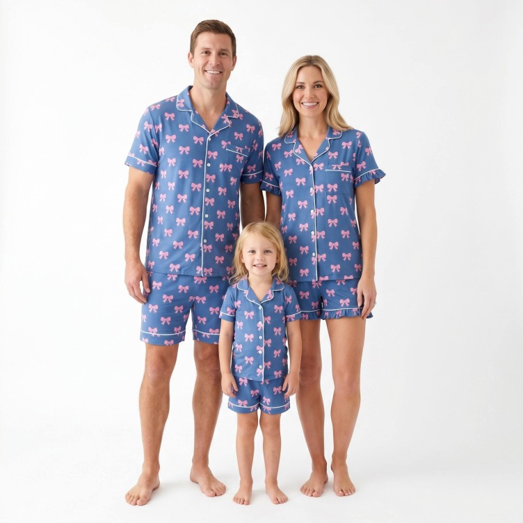 Custom Bamboo Valentine Matching Pajamas