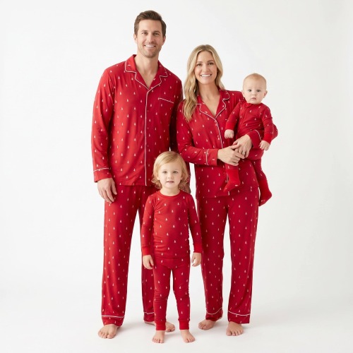Custom Pajamas Christmas Matching Bamboo Pajamas