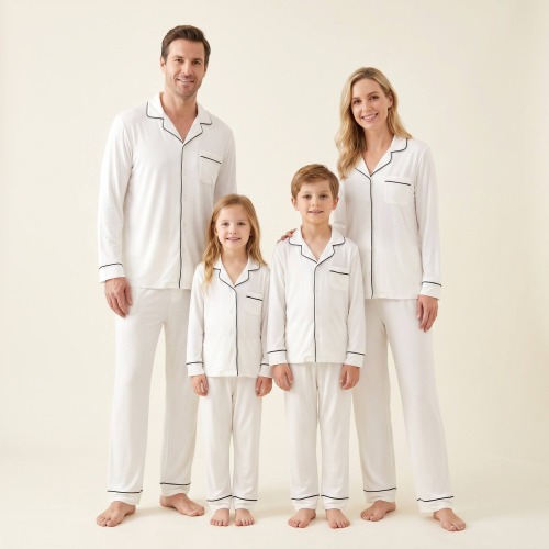 Full Custom Bamboo Family Matching Pajamas Set