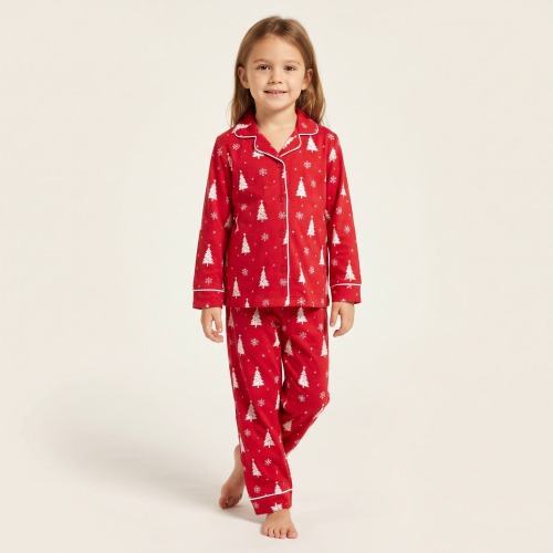 OEM Bamboo Kids Girls' Christmas Pajama Set Manufacturer