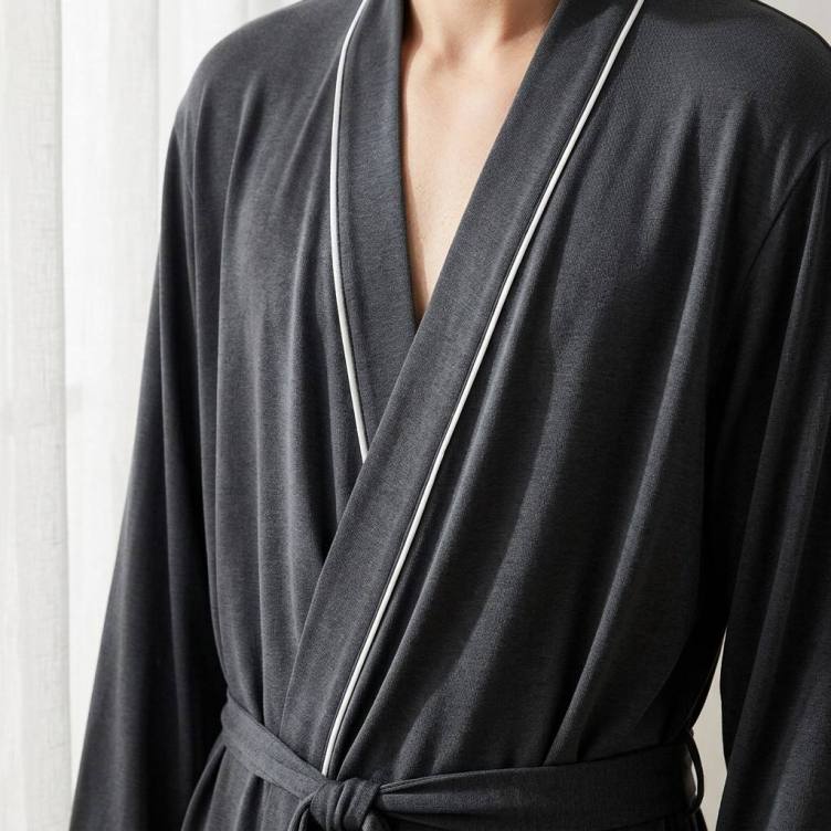 High Quality Men's Pajamas Custom Bamboo Men's Nightgown