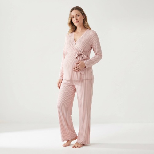 Custom Long Sleeve Loose Maternity Pajamas Set