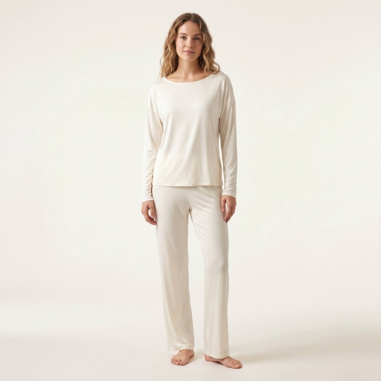 Custom Bamboo Long Sleeve Pajamas Set