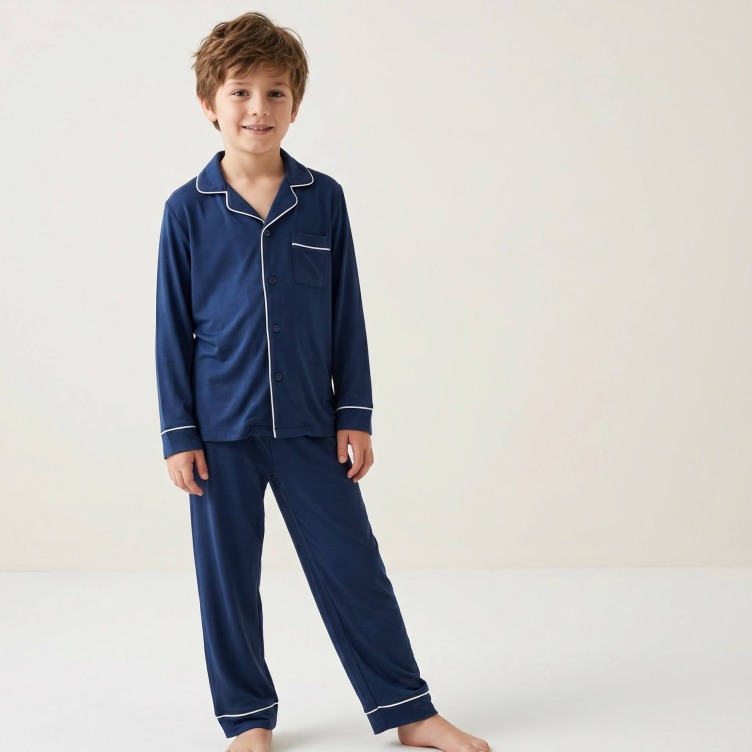 Two-Piece Kids Bamboo Pajamas set