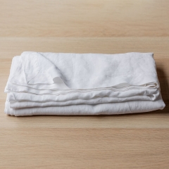 White linen table cloth set