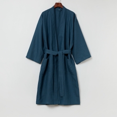 Kimono linen robe