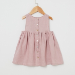 Baby girl linen beach dress