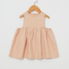 Baby girl linen beach dress